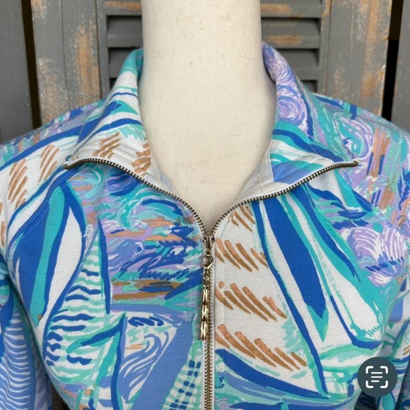 Lilly Pulitzer UPF 50+ Skipper Popover Aboat Time Sz XS - Picture 4 of 16